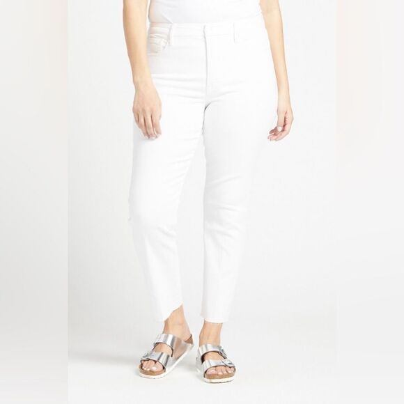 NEW Good American Good Legs Straight Raw Hem Jeans Women’s Plus Size 24 - Picture 3 of 10